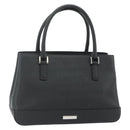 BURBERRY Hand Bag PVC Black Silver Auth am11623A-1