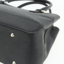 BURBERRY Hand Bag PVC Black Silver Auth am11623A-10