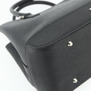 BURBERRY Hand Bag PVC Black Silver Auth am11623A-11