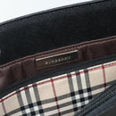 BURBERRY Hand Bag PVC Black Silver Auth am11623A-14