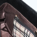 BURBERRY Hand Bag PVC Black Silver Auth am11623A-18