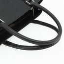 BURBERRY Hand Bag PVC Black Silver Auth am11623A-7