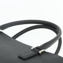 BURBERRY Hand Bag PVC Black Silver Auth am11623A-8