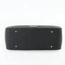 BURBERRY Hand Bag PVC Black Silver Auth am11623A-9