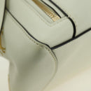 Chloe Fay Hand Bag Leather 2way White Gold Auth am11624V-14