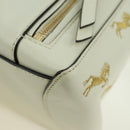 Chloe Fay Hand Bag Leather 2way White Gold Auth am11624V-15