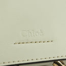 Chloe Fay Hand Bag Leather 2way White Gold Auth am11624V-18