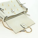 Chloe Fay Hand Bag Leather 2way White Gold Auth am11624V-9