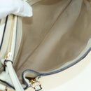 Chloe Fay Hand Bag Leather 2way White Gold Auth am11624V-10
