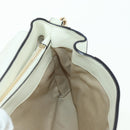Chloe Fay Hand Bag Leather 2way White Gold Auth am11624V-20