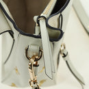 Chloe Fay Hand Bag Leather 2way White Gold Auth am11624V-25