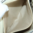 Chloe Fay Hand Bag Leather 2way White Gold Auth am11624V-26