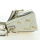 Chloe Fay Hand Bag Leather 2way White Gold Auth am11624V-3