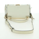 Chloe Fay Hand Bag Leather 2way White Gold Auth am11624V-7