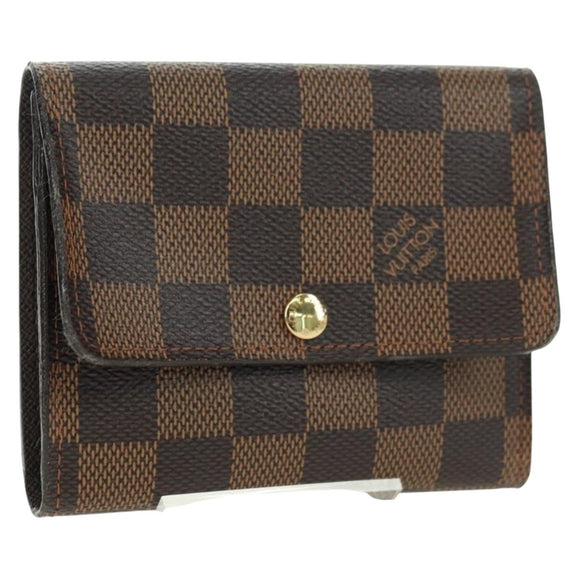 LOUIS VUITTON Damier Ebene Portefeuille Anais Wallet N63242 LV Auth am11625A