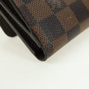 LOUIS VUITTON Damier Ebene Portefeuille Anais Wallet N63242 LV Auth am11625A-15
