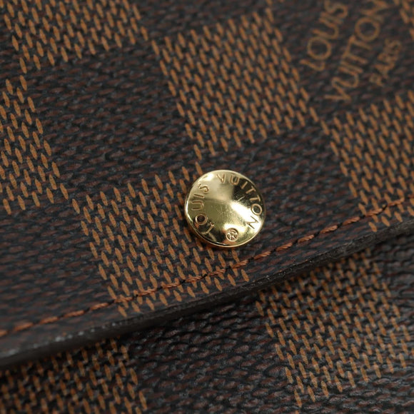 LOUIS VUITTON Damier Ebene Portefeuille Anais Wallet N63242 LV Auth am11625A