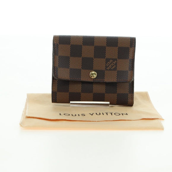 LOUIS VUITTON Damier Ebene Portefeuille Anais Wallet N63242 LV Auth am11625A