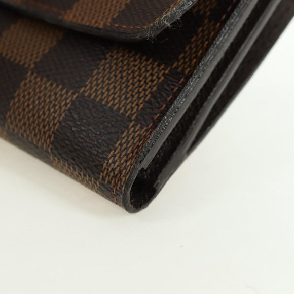 LOUIS VUITTON Damier Ebene Portefeuille Anais Wallet N63242 LV Auth am11625A