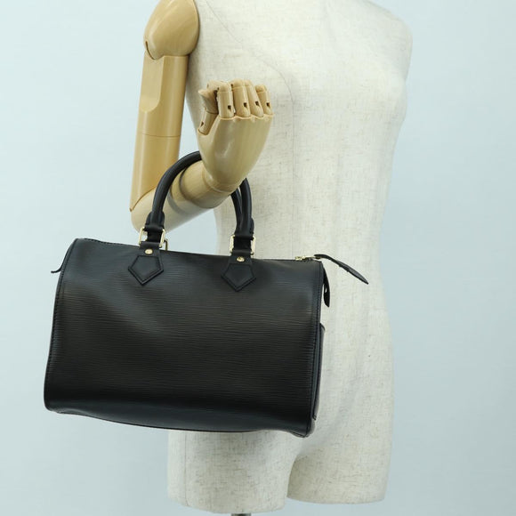 LOUIS VUITTON Epi Speedy 25 Hand Bag Black M59042 LV Auth am11626V