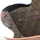 SAINT LAURENT Shoulder Bag Leather Brown Gold Auth am11629A-19