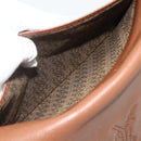 SAINT LAURENT Shoulder Bag Leather Brown Gold Auth am11629A-21