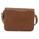 SAINT LAURENT Shoulder Bag Leather Brown Gold Auth am11629A-3