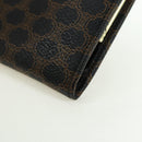 CELINE Macadam Canvas Wallet PVC Leather Black Gold Auth am11630V-11