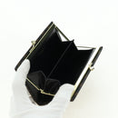 CELINE Macadam Canvas Wallet PVC Leather Black Gold Auth am11630V-13