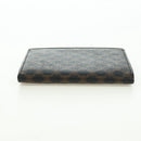 CELINE Macadam Canvas Wallet PVC Leather Black Gold Auth am11630V-7