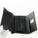 Salvatore Ferragamo Gancini Trifold Wallet Canvas Leather Black Gold am11632V-9