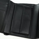 Salvatore Ferragamo Gancini Trifold Wallet Canvas Leather Black Gold am11632V-18