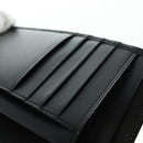 Salvatore Ferragamo Gancini Trifold Wallet Canvas Leather Black Gold am11632V-21
