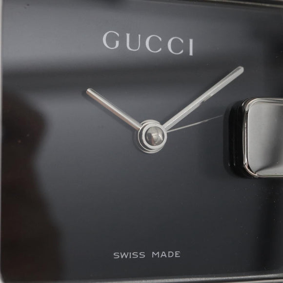 GUCCI Tischuhr Metall Silber Original am11633