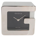 GUCCI Tischuhr Metall Silber Original am11633-13