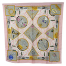 CARTIER Scarf Silk Pink Auth am11636V-1