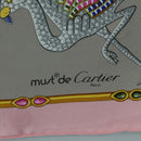 CARTIER Scarf Silk Pink Auth am11636V-11