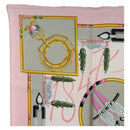 CARTIER Scarf Silk Pink Auth am11636V-2
