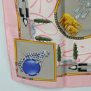 CARTIER Scarf Silk Pink Auth am11636V-8