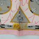 CARTIER Scarf Silk Pink Auth am11636V-9