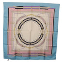 CELINE Scarf Silk Light Blue Auth am11637A-13