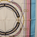 CELINE Scarf Silk Light Blue Auth am11637A-7
