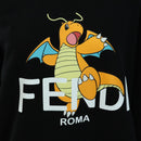 FENDI FENDI x FRGMT x POKÉMON Hoodie Kairyu Ccotton XS Black Auth am11638SM-5