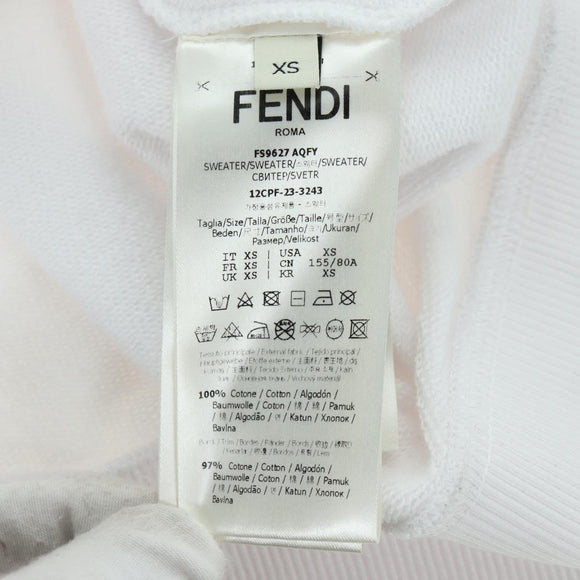 FENDI FENDI x FRGMT x POKÉMON Hoodie Kairyu Cotton XS White Auth am11639SM