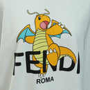 FENDI FENDI x FRGMT x POKÉMON Hoodie Kairyu Cotton XS White Auth am11639SM-5