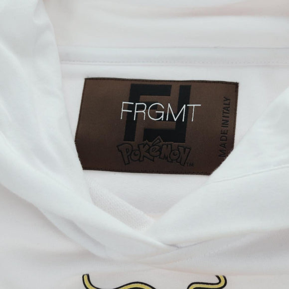 FENDI FENDI x FRGMT x POKÉMON Hoodie Kairyu Cotton XS White Auth am11639SM