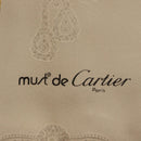 CARTIER Scarf Silk White Auth am11641A-11