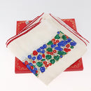 CARTIER Scarf Silk White Auth am11641A-14