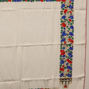 CARTIER Scarf Silk White Auth am11641A-7