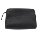CHANEL Etui Caviarleer Zwart Goud CC Auth am11642-2